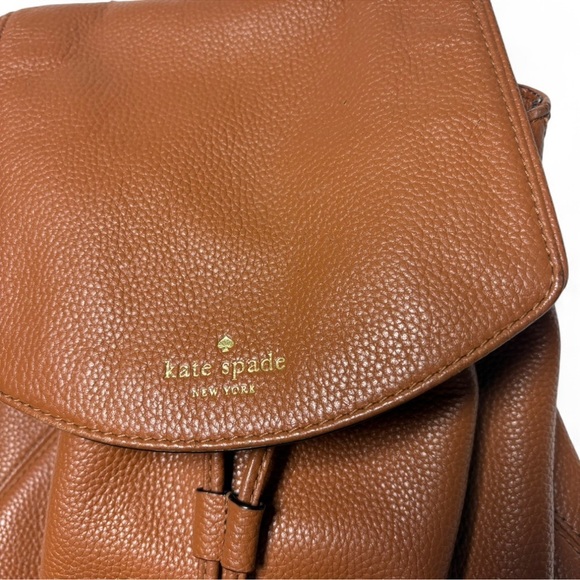 Kate Spade Brown Pebbled Leather Small Backpack Purse main image 8